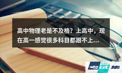 高中物理老是不及格？上高中(现在高一感觉很多科目都跟不上，最近发现物理和化学几乎完全听不懂作业也写不完，效率低，怎么办)