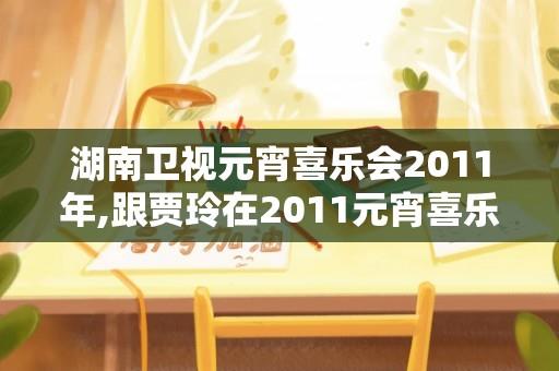 湖南卫视元宵喜乐会2011年,跟贾玲在2011元宵喜乐会搭档的男演员是谁？