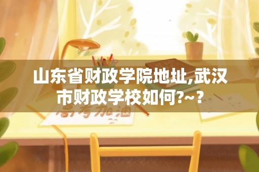 山东省财政学院地址,武汉市财政学校如何?~？