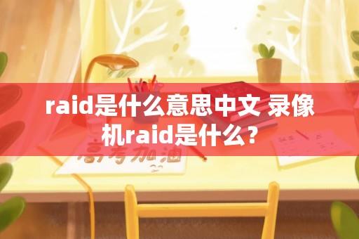 raid是什么意思中文 录像机raid是什么？