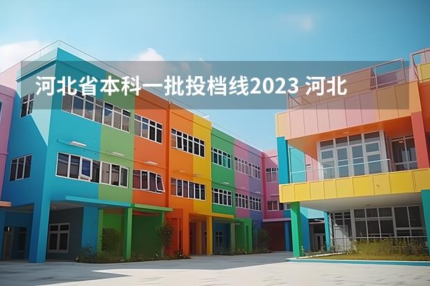 河北省本科一批投档线2023(河北2023一本分数线)