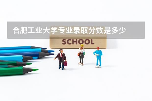 合肥工业大学专业录取分数是多少