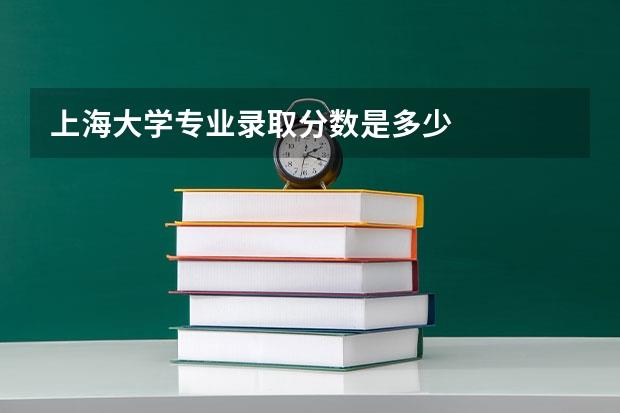 上海大学专业录取分数是多少