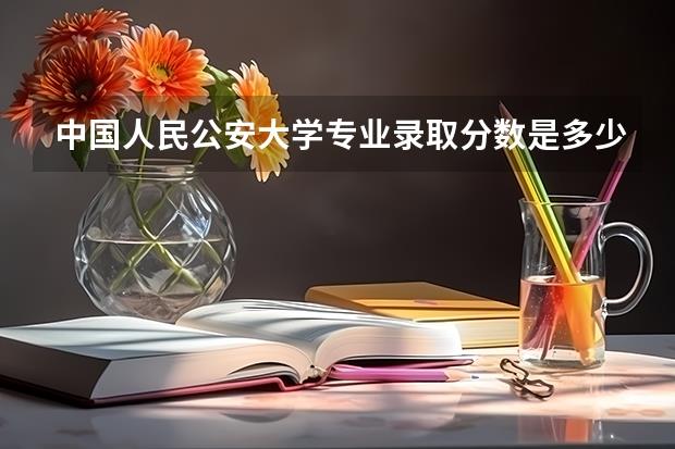 中国人民公安大学专业录取分数是多少