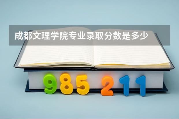 成都文理学院专业录取分数是多少