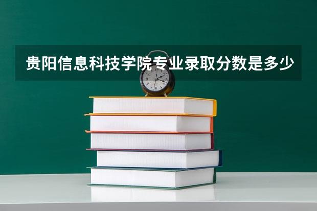 贵阳信息科技学院专业录取分数是多少