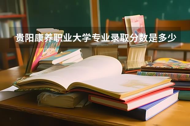 贵阳康养职业大学专业录取分数是多少